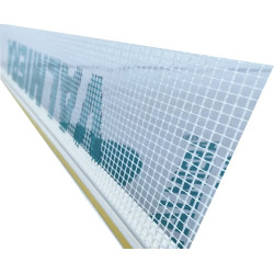 Профіль PVC віконний примикаючий з сіткою VALMIERA, паяний, 2,4 м