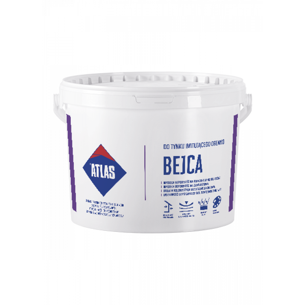 Морилка для мінеральної штукатурки імітуючої фактуру дерева  АТLAS BEJCA 04 4л Морилка для мінеральної штукатурки імітуючої фактуру дерева  АТLAS BEJCA 04 4л