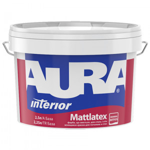 Фарба матова латексна AURA Mattlatex 2,5л Фарба матова латексна AURA Mattlatex 2,5л