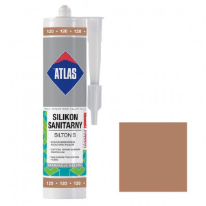 Герметик силіконовий санітарний ATLAS SILTON S 0120 тоффі 280ml