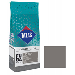 Фуга  ATLAS CERAMICZNA (1-20мм) 136 сріблястий 2кг Фуга  ATLAS CERAMICZNA (1-20мм) 136 сріблястий 2кг