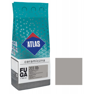 Фуга  ATLAS CERAMICZNA (1-20мм) 203 стальний 2кг Фуга  ATLAS CERAMICZNA (1-20мм) 203 стальний 2кг