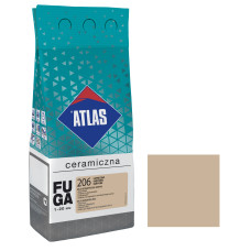 Фуга  ATLAS CERAMICZNA (1-20мм) 206 капучіно 2кг
