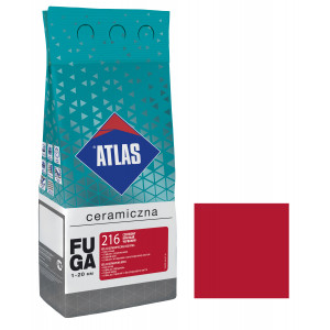 Фуга  ATLAS CERAMICZNA (1-20мм) 216 червоний 2кг Фуга  ATLAS CERAMICZNA (1-20мм) 216 червоний 2кг