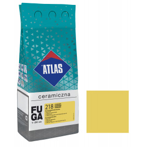 Фуга  ATLAS CERAMICZNA (1-20мм) 218 лимонний 2кг Фуга  ATLAS CERAMICZNA (1-20мм) 218 лимонний 2кг