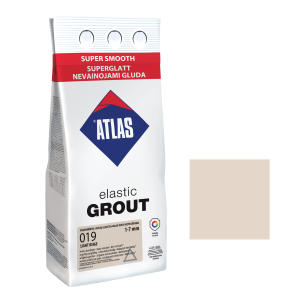 Фуга для плитки ATLAS ELASTIC GROUT (1-7 мм) 019 світло-бежевий 2 кг Фуга для плитки ATLAS ELASTIC GROUT (1-7 мм) 019 світло-бежевий 2 кг