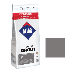Фуга для плитки ATLAS ELASTIC GROUT (1-7 мм) 136 срібний 2 кг Фуга для плитки ATLAS ELASTIC GROUT (1-7 мм) 136 срібний 2 кг