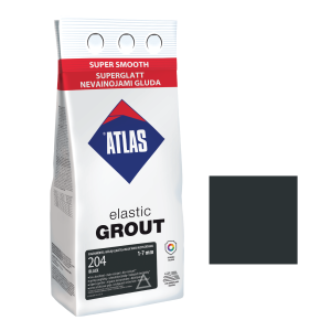 Фуга для плитки ATLAS ELASTIC GROUT (1-7 мм) 204 чорний 2 кг Фуга для плитки ATLAS ELASTIC GROUT (1-7 мм) 204 чорний 2 кг
