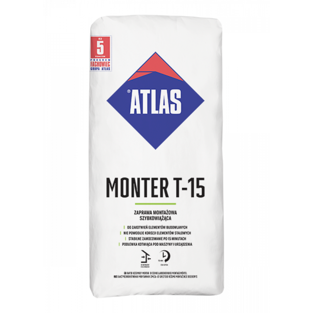 Суміш монтажна  ATLAS MONTER T-15, 25 кг  Суміш монтажна  ATLAS MONTER T-15, 25 кг