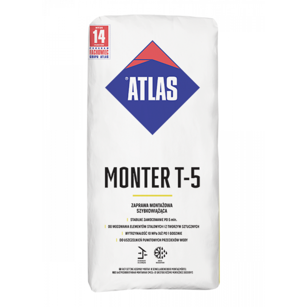 Суміш монтажна ATLAS MONTER T-5  25 кг Суміш монтажна ATLAS MONTER T-5  25 кг