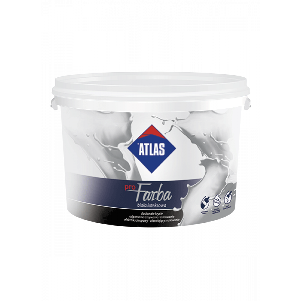 Фарба латексна інтер'єрна АТLAS proFARBA 10л Фарба латексна інтер'єрна АТLAS proFARBA 10л