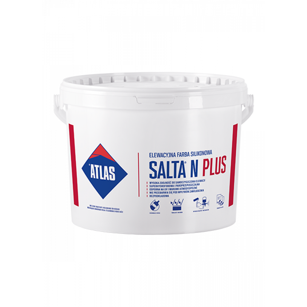 Фарба силіконова  для фасадів ATLAS SALTA N PLUS 10л. Фарба силіконова  для фасадів ATLAS SALTA N PLUS 10л.