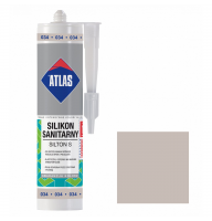 Герметик силіконовий санітарний ATLAS SILTON S 0034 світло-сірий 280ml