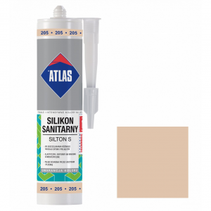 Герметик силіконовий санітарний ATLAS SILTON S 0205 кремовий 280ml