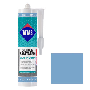Герметик силіконовий санітарний ATLAS SILIKON ELASTYCZNY 031 голубий  280ml Герметик силіконовий санітарний ATLAS SILIKON ELASTYCZNY 031 голубий  280ml