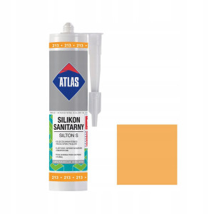 Герметик силіконовий санітарний ATLAS SILTON S 0213 мандариновий 280ml Герметик силіконовий санітарний ATLAS SILTON S 0213 мандариновий 280ml