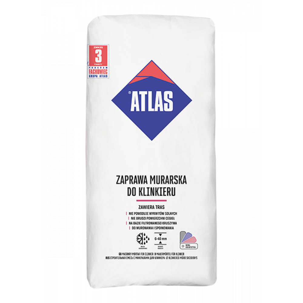 Заправа мурувальна клінкерна АТLAS 371 графіт 25кг Заправа мурувальна клінкерна АТLAS 371 графіт 25кг