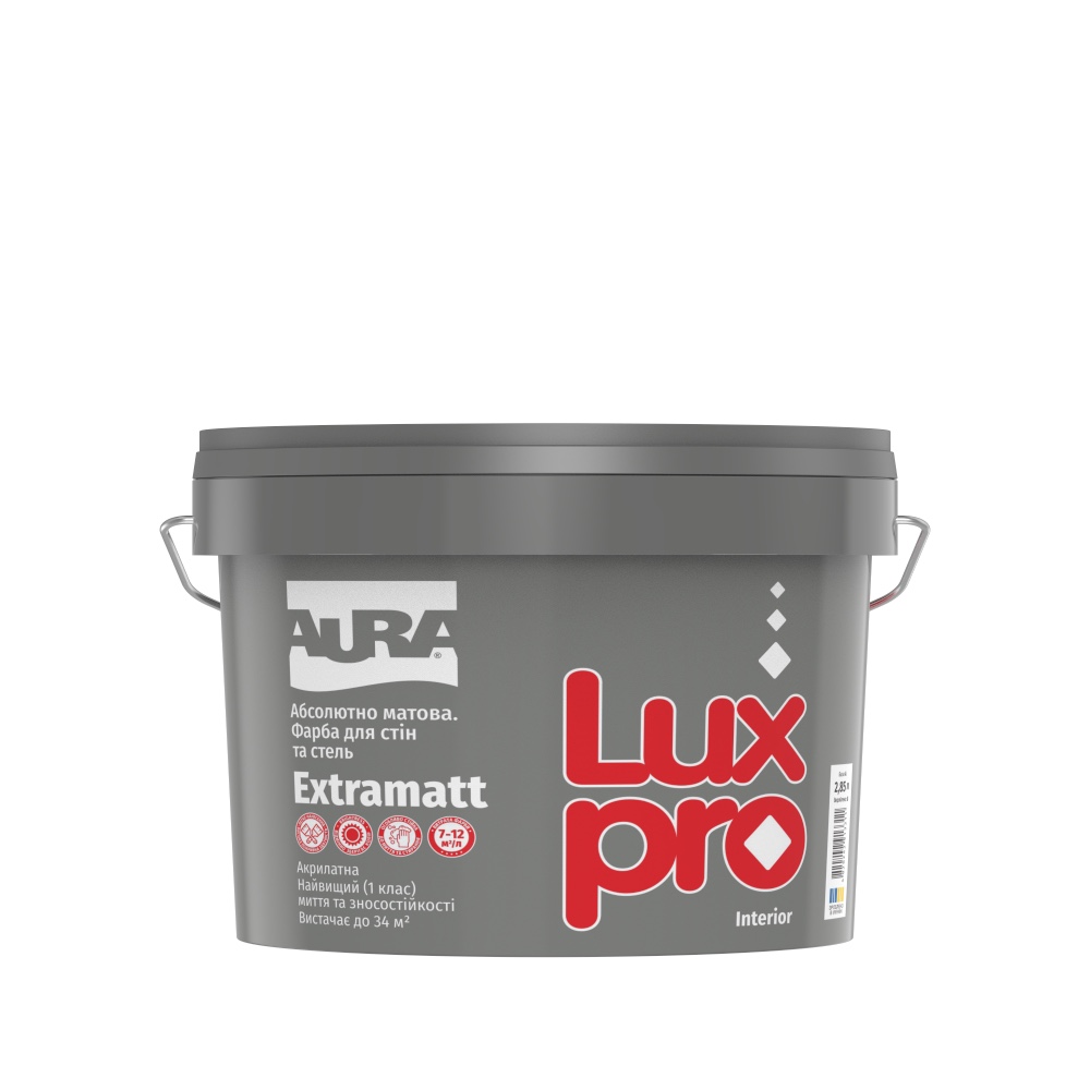 Фарба дисперсійна AURA Lux Pro Extramatt 2,5л Фарба дисперсійна AURA Lux Pro Extramatt 2,5л