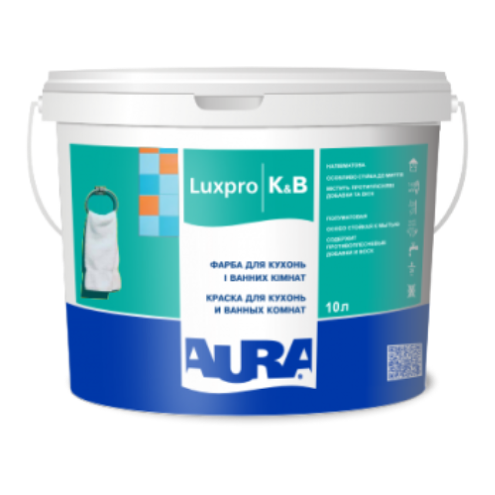 Краска дисперсионная AURA Lux Pro K&B 10л Краска дисперсионная AURA Lux Pro K&B 10л