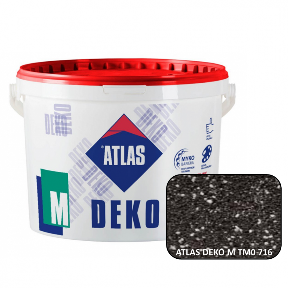 Декоративная мозаичная штукатурка ATLAS DEKO М0 716 25кг. Декоративная мозаичная штукатурка ATLAS DEKO М0 716 25кг.