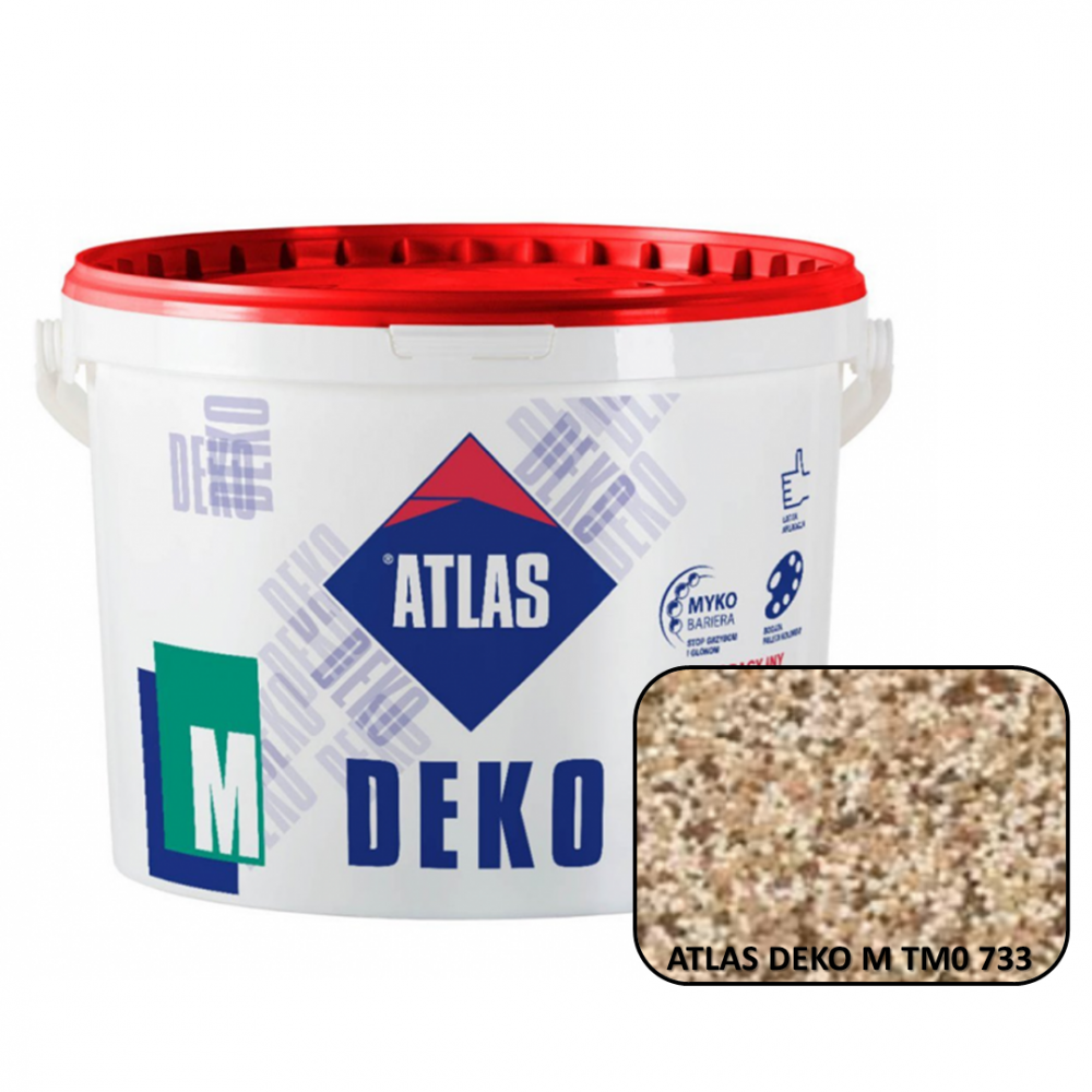 Декоративная мозаичная штукатурка ATLAS DEKO М0 733 25кг. Декоративная мозаичная штукатурка ATLAS DEKO М0 733 25кг.