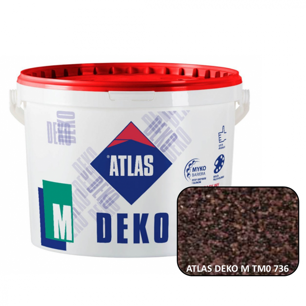 Декоративная мозаичная штукатурка ATLAS DEKO М0 736 25кг. Декоративная мозаичная штукатурка ATLAS DEKO М0 736 25кг.