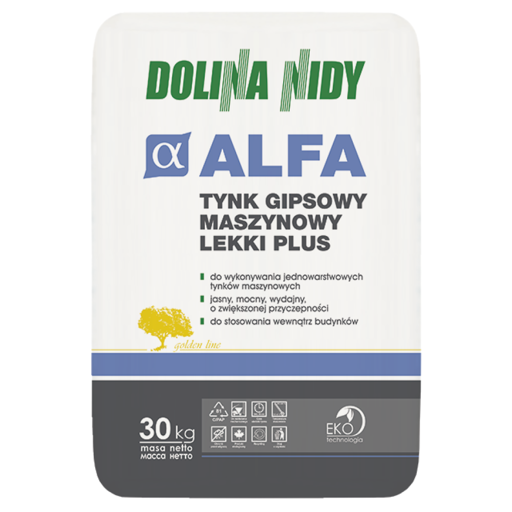 Штукатурка гіпсова машинна DOLINA NIDY ALFA 30 кг Штукатурка гіпсова машинна DOLINA NIDY ALFA 30 кг