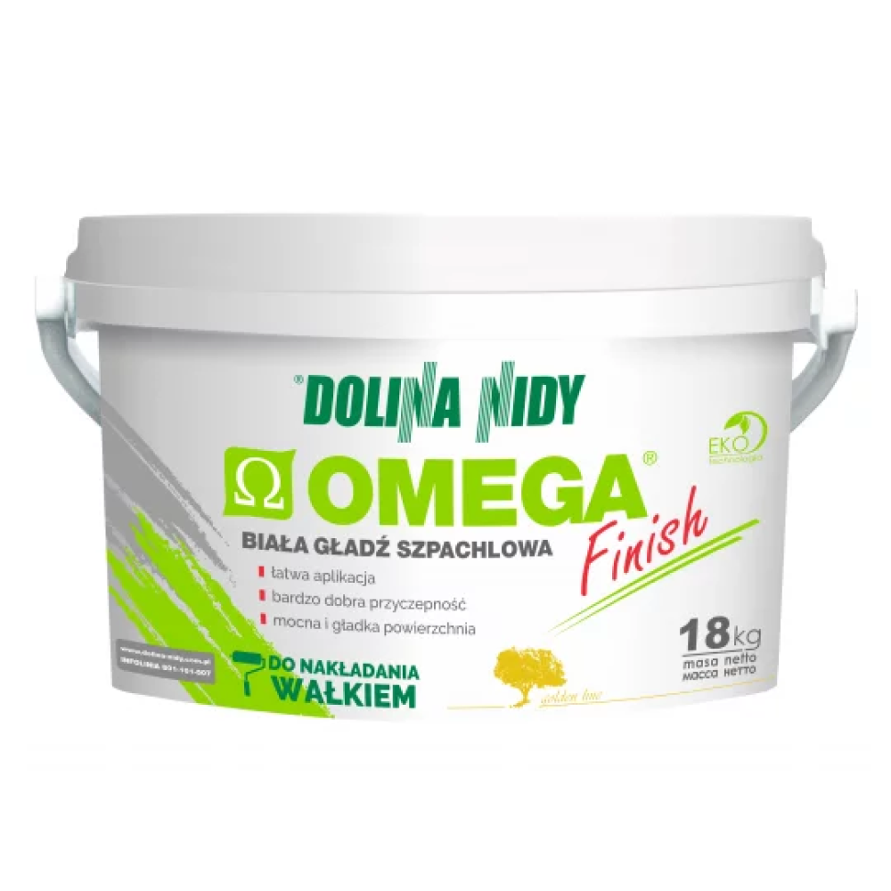 Шпаклівка готова фінішна DOLINA NIDY OMEGA  finish  18кг  Шпаклівка готова фінішна DOLINA NIDY OMEGA  finish  18кг