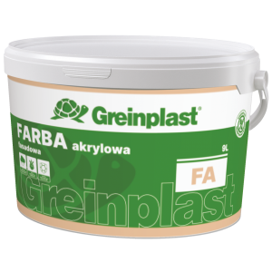 Фарба фасадна акрилова FA BAZA A GREINPLAST 9л  Фарба фасадна акрилова FA BAZA A GREINPLAST 9л