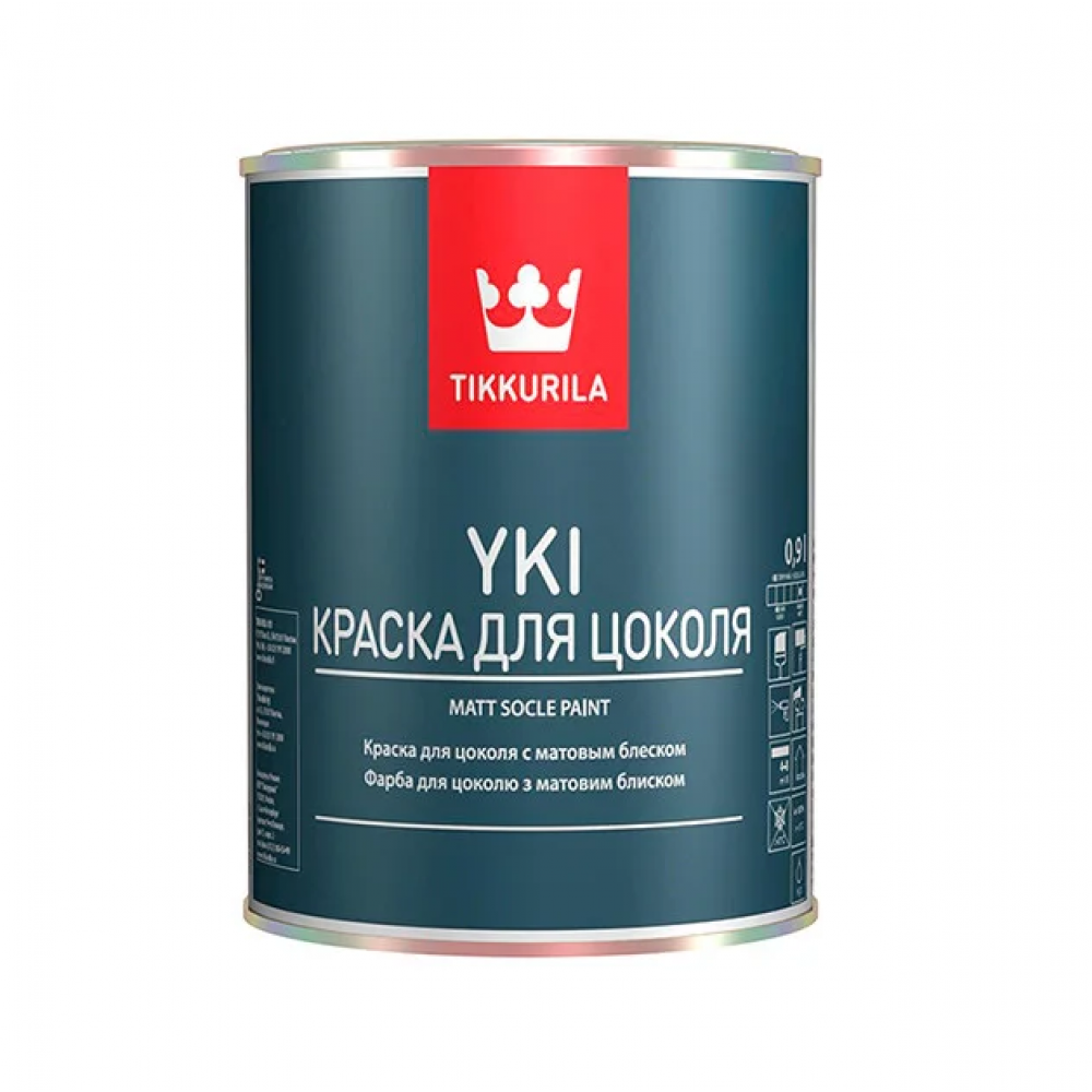 Фарба для цоколя  Юкі базіс С матова TIKKURILA 0,9л Фарба для цоколя  Юкі базіс С матова TIKKURILA 0,9л