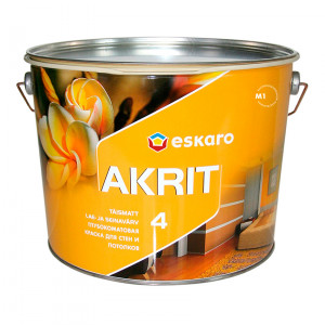 Фарба глибокоматова Akrit 4 ESKARO 9,5л Фарба глибокоматова Akrit 4 ESKARO 9,5л