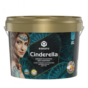 Фарба матова до стелі та стін Cinderella ESKARO 9л Фарба матова до стелі та стін Cinderella ESKARO 9л