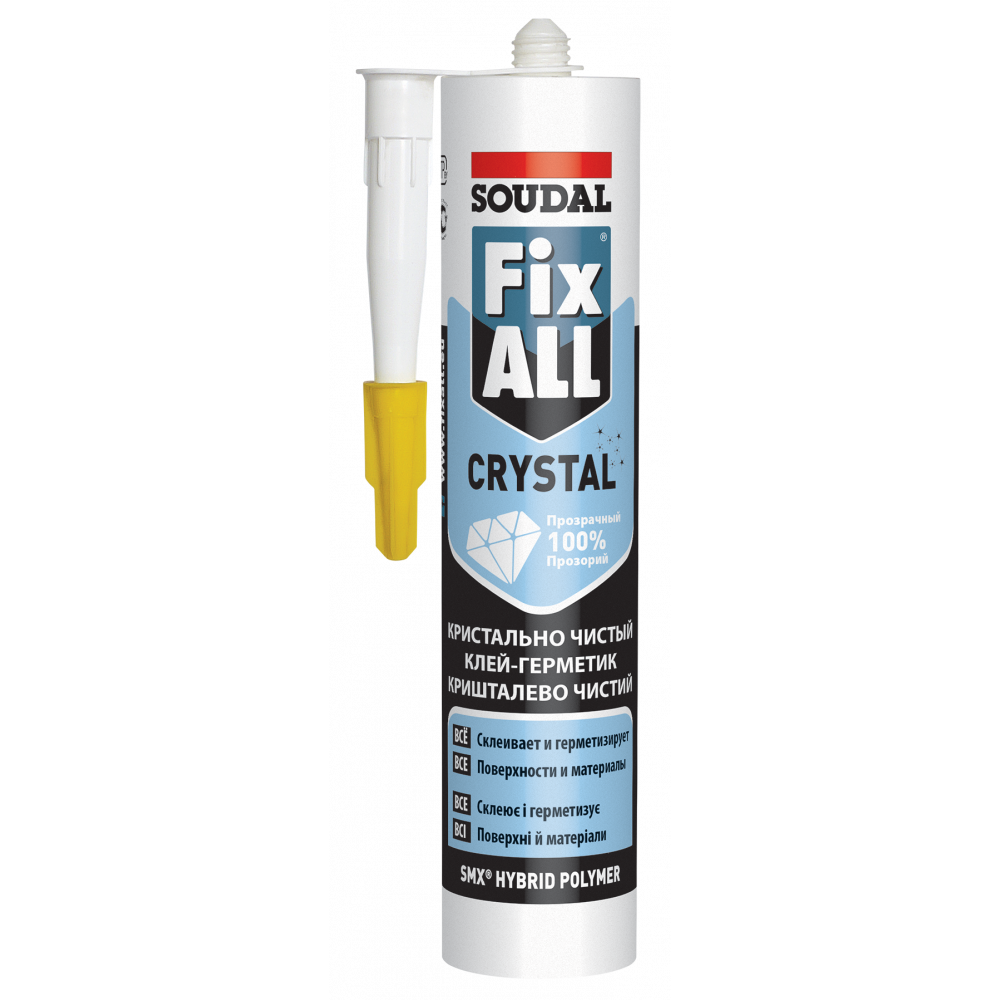 Клей-герметик FIX ALL кристалічний SOUDAL 290мл Клей-герметик FIX ALL кристалічний SOUDAL 290мл
