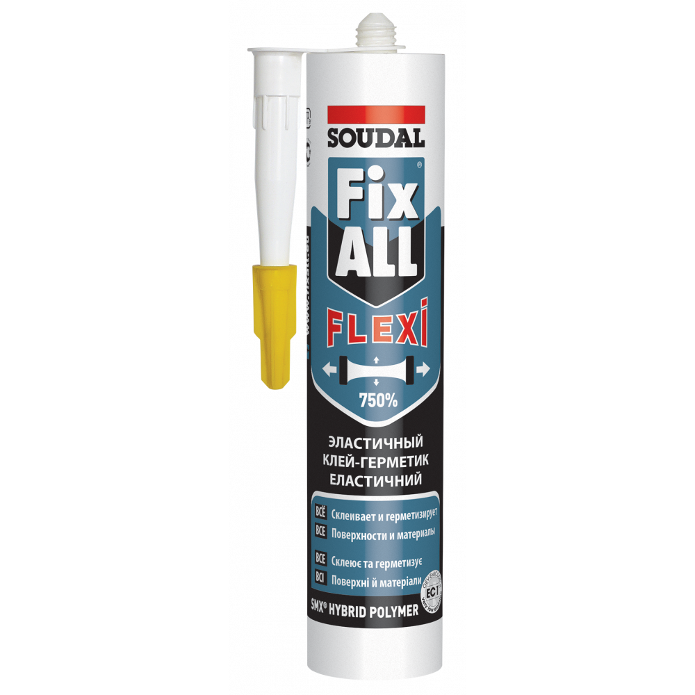 Клей-герметик FIX ALL чорний SOUDAL 290мл Клей-герметик FIX ALL чорний SOUDAL 290мл