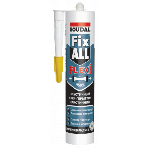 Клей-герметик FIX ALL білий SOUDAL 290мл Клей-герметик FIX ALL білий SOUDAL 290мл
