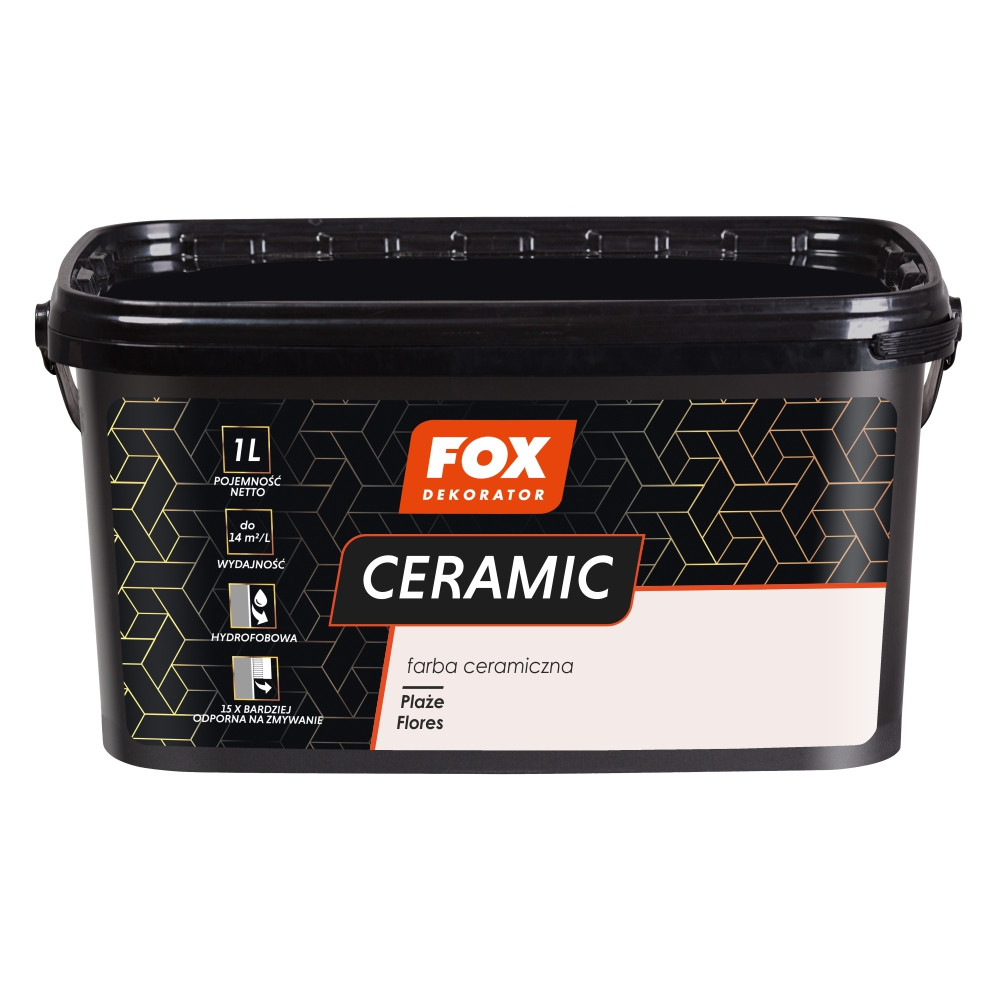 Фарба керамічна 001 Plaze Flores FOX DEKORATOR 1l Фарба керамічна 001 Plaze Flores FOX DEKORATOR 1l
