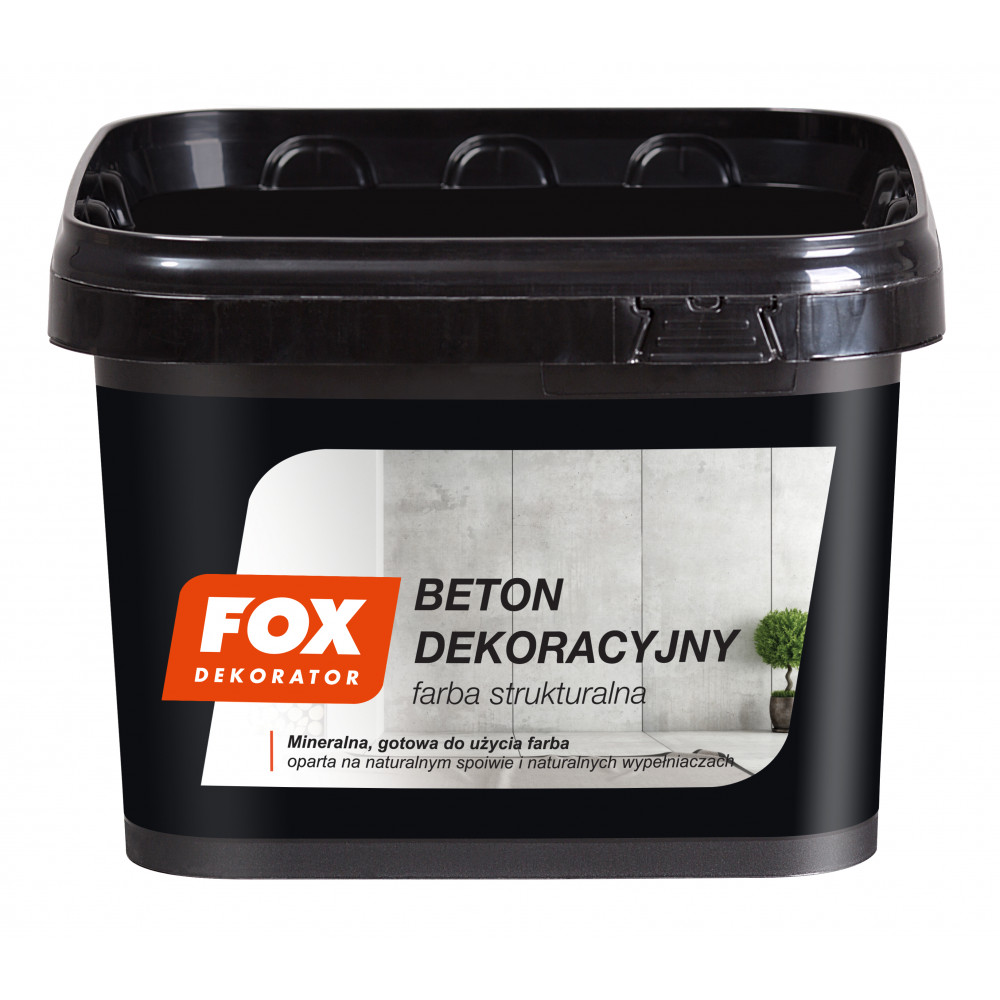Декоративна штукатурка FOX BETON DEKORACYJNY farba strukturalna 4kg Декоративна штукатурка FOX BETON DEKORACYJNY farba strukturalna 4kg