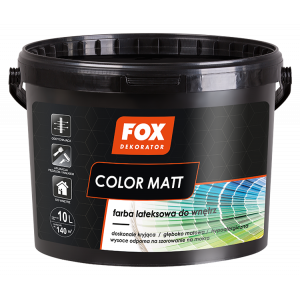 Фарба латексна внутрішня FOX DEKORATOR Color Matt прозора 2,5л. Фарба латексна внутрішня FOX DEKORATOR Color Matt прозора 2,5л.