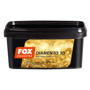 Декоративна структурна фарба FOX DEKORATOR DIAMENTO 3D UA gold 0006 1L Декоративна структурна фарба FOX DEKORATOR DIAMENTO 3D UA gold 0006 1L