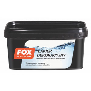 Лак FOX DEKORATOR LAKIER DEKORACYJNY UA Satyna 1L Лак FOX DEKORATOR LAKIER DEKORACYJNY UA Satyna 1L