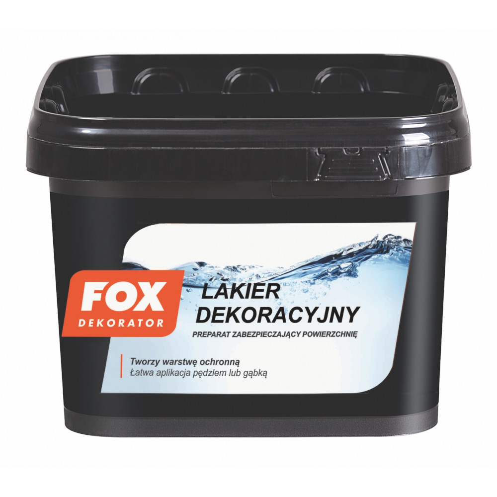 Лак FOX DEKORATOR LAKIER DEKORACYJNY UA Satyna 3 L Лак FOX DEKORATOR LAKIER DEKORACYJNY UA Satyna 3 L