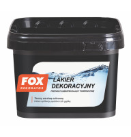 Лак FOX DEKORATOR LAKIER DEKORACYJNY UA mat. 3L