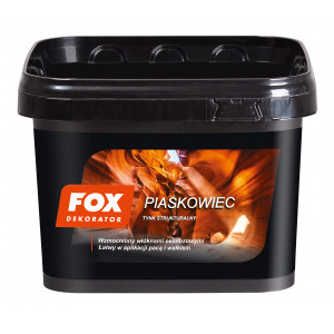 Декоративна штукатурка FOX DEKORATOR PIASKOWIEC UA 8kg Декоративна штукатурка FOX DEKORATOR PIASKOWIEC UA 8kg