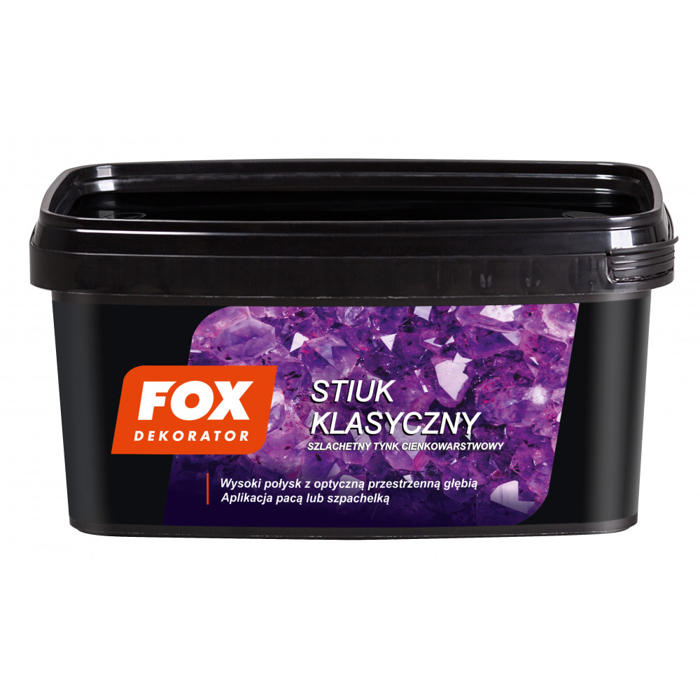 Декоративна штукатурка FOX DEKORATOR STIUK KLASYCZNY UA 4kg Декоративна штукатурка FOX DEKORATOR STIUK KLASYCZNY UA 4kg