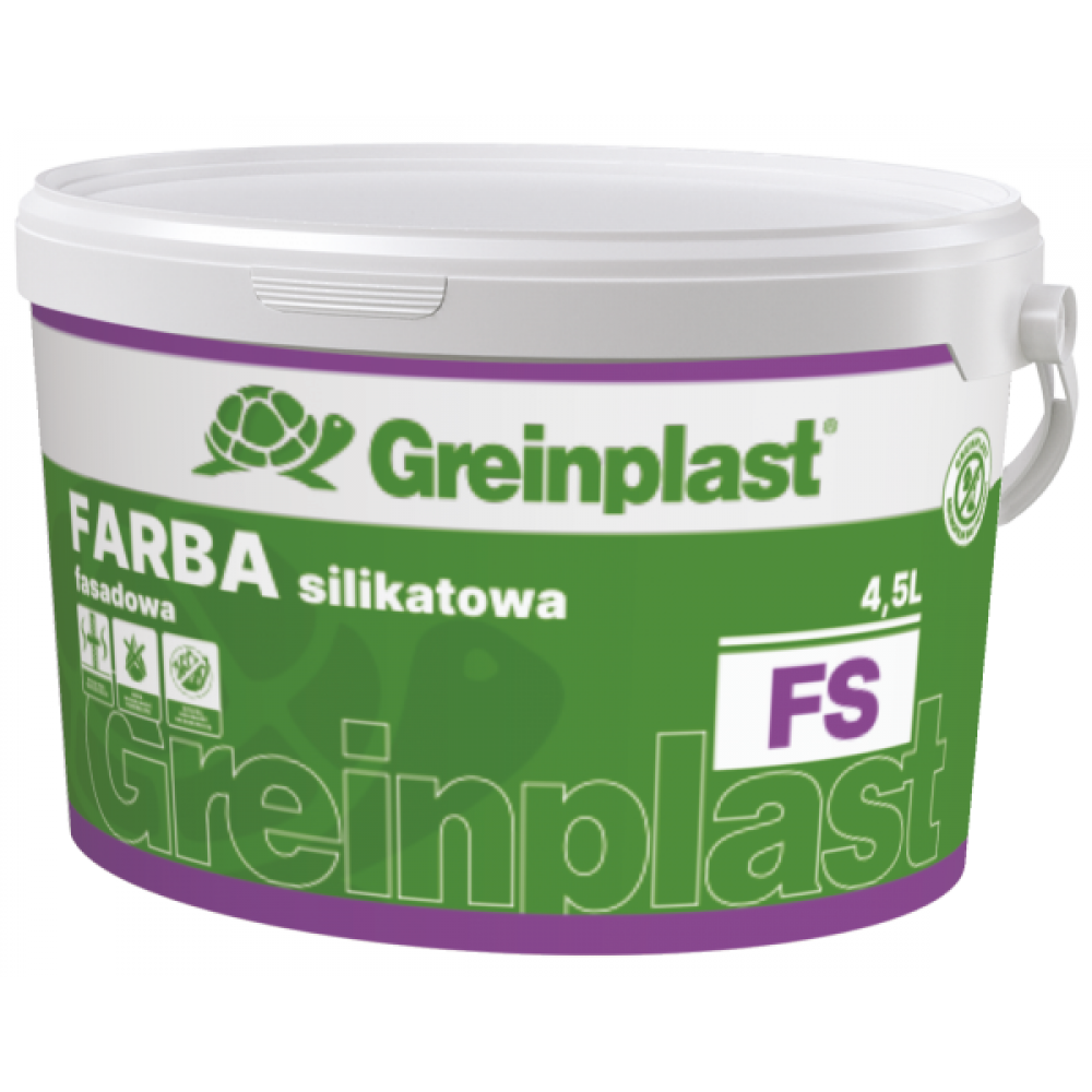 Фарба силікатна фасадна FS BAZA С GREINPLAST 4,5л  Фарба силікатна фасадна FS BAZA С GREINPLAST 4,5л