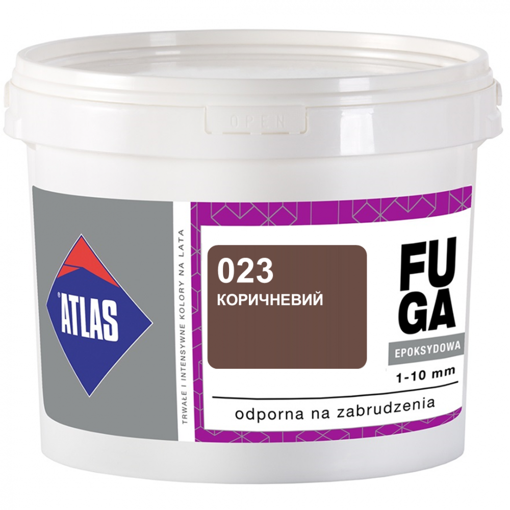 Фуга  ATLAS EPOKSYDOWA  (1-10мм) 023 коричневий 5кг Фуга  ATLAS EPOKSYDOWA  (1-10мм) 023 коричневий 5кг
