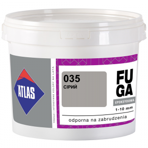 Фуга  ATLAS EPOKSYDOWA  (1-10мм) 035 сірий 5кг Фуга  ATLAS EPOKSYDOWA  (1-10мм) 035 сірий 5кг