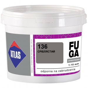 Фуга ATLAS EPOKSYDOWA  (1-10мм) 136 срібний 5кг Фуга ATLAS EPOKSYDOWA  (1-10мм) 136 срібний 5кг