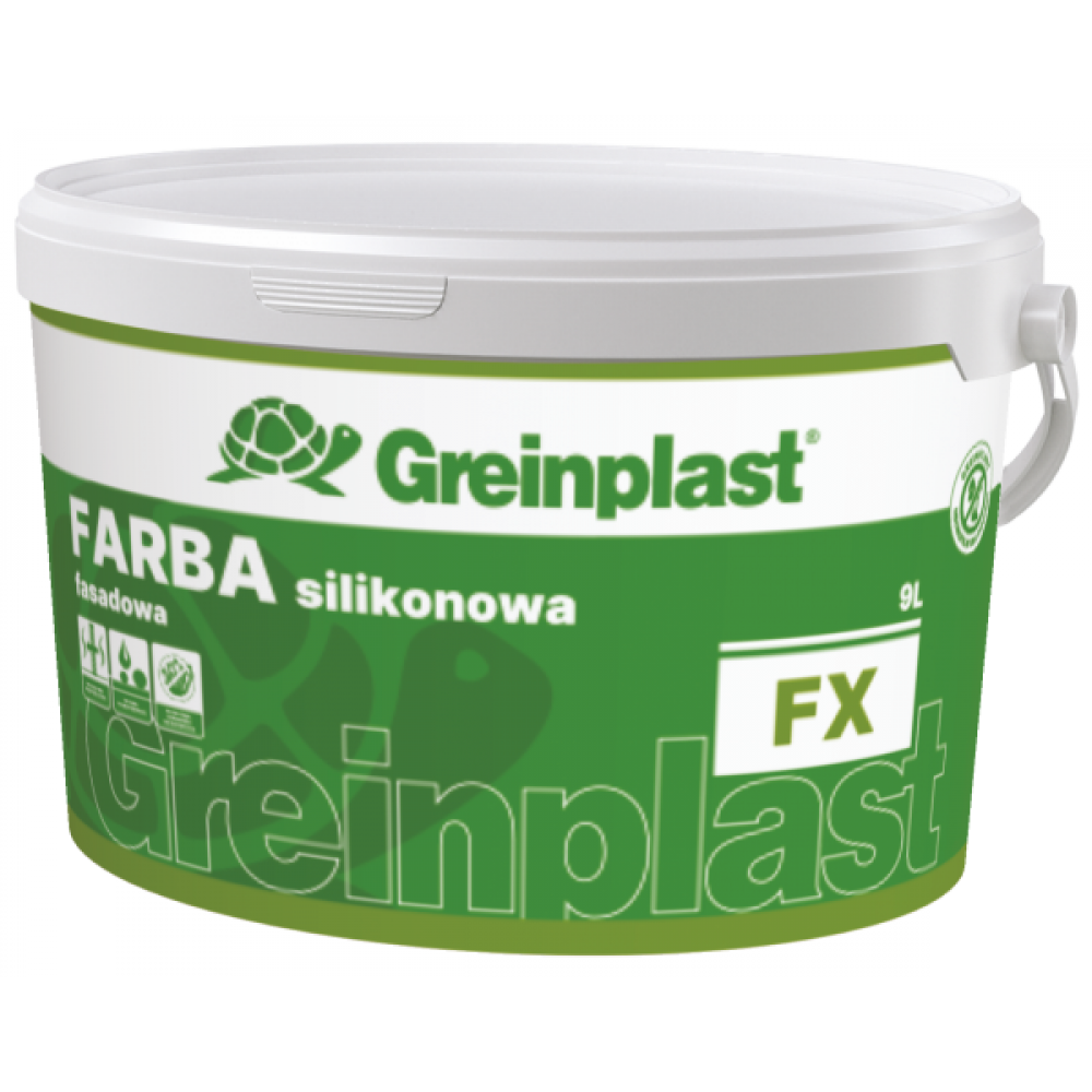 Фарба силіконова фасадна FX BAZA С GREINPLAST 9л Фарба силіконова фасадна FX BAZA С GREINPLAST 9л