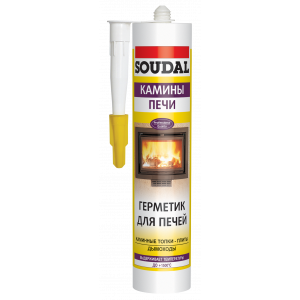 Герметик для камінів,пічок 1500  SOUDAL 280мл Герметик для камінів,пічок 1500  SOUDAL 280мл